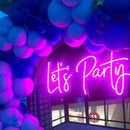 Let's Party Neon Sign