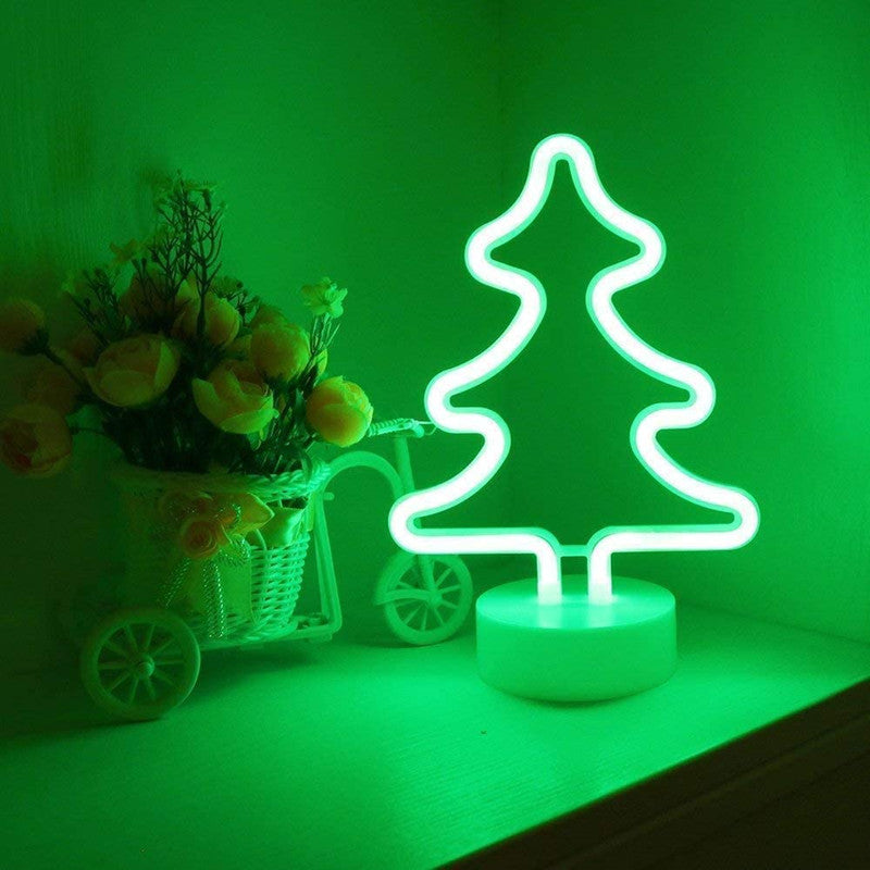 LED Neon Sign Desk Lights & Christmas Tree Night Light