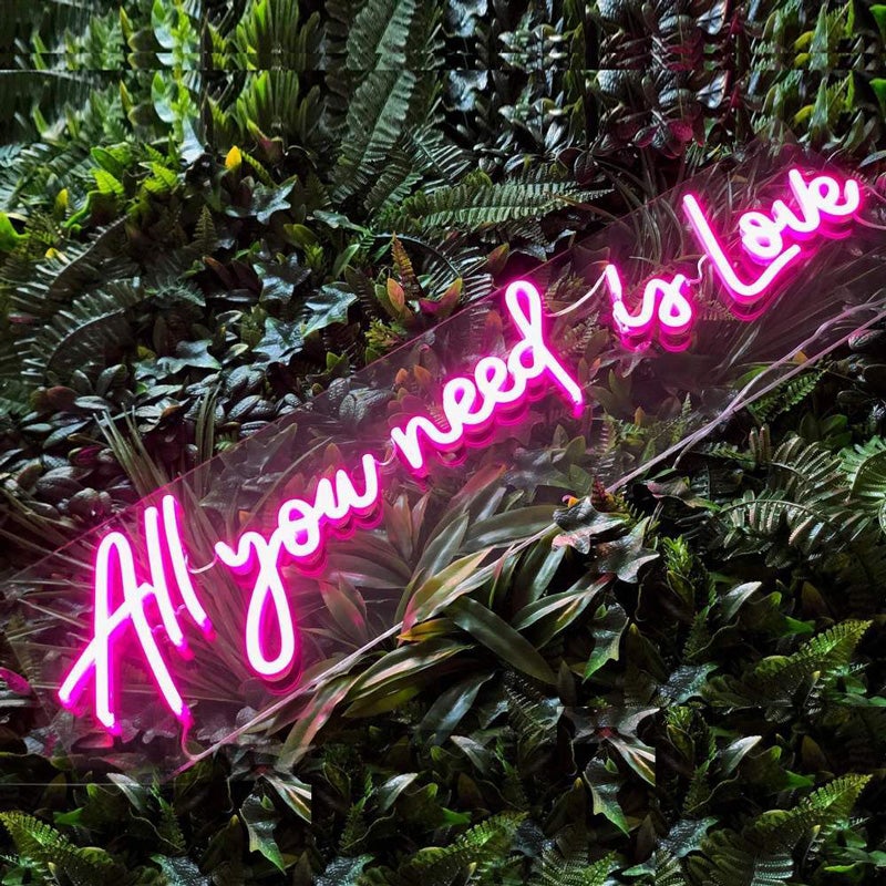 All You Need Is Love Neon Sign