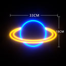 LED Neon Sign Planet & Clouds Night Light