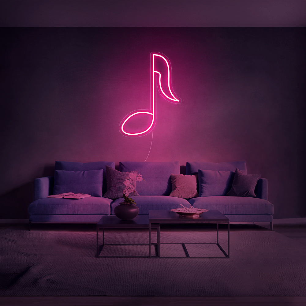 Mini Music Note 2 Neon Sign